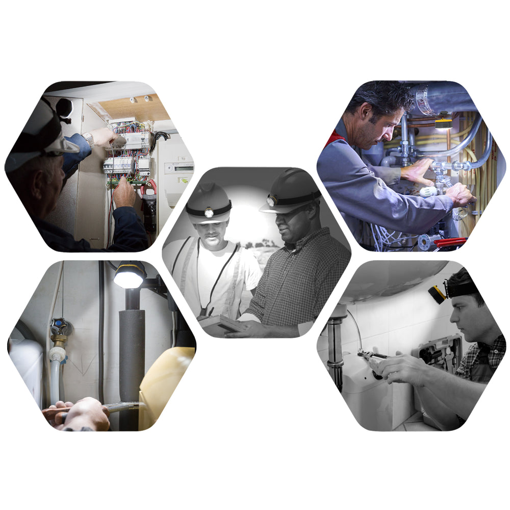 
                  
                    Charger l&amp;#39;image dans la galerie, Lampe frontale casque de sécurité
                  
                